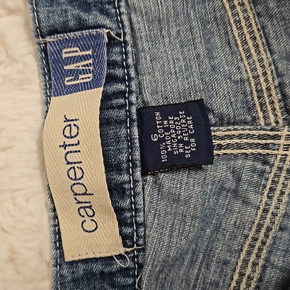 GAP carpenter style faded denim shorts size 6 EUC - Picture 4 of 9
